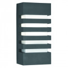 Applique outdoor & porch, en fonte d'aluminium anthracite et polycarbonate