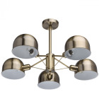 Suspension laiton loft 5 ampoules 40 cm Suspension laiton loft 5 ampoules 40 cm