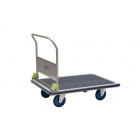 Chariot dossier repliable Prestar® plateau tôle antidérapant sans frein 500 kg