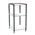 Pupitre avec 3 étagères à roulettes 150 kg - 826748371