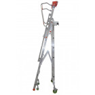 Plateforme de magasinage aluminium repliable, 3 marches, 150 kg