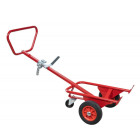 Diable à fût avec béquille roues CC 350 kg
