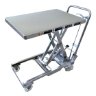 Table élévatrice manuelle inox 304 Bishamon®, 150 kg