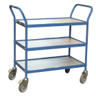 Servante 3 plateaux bois double poignées verticales 780 x 420 mm 150 kg - 880006039