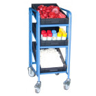 Servante à bacs 3 plateaux tôle + 3 bacs 200 kg - 880006501