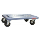Plateau roulant polypropylène sans rebord 600 x 400 mm roues NY 350 kg - 865007655