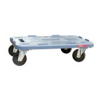 Plateau roulant polypropylène avec rebord 600 x 400 mm roues NY 350 kg - 865007658