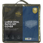 Housse de salon de jardin ovale 8 places