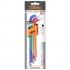 Beta tools jeu de clés hex bout sphérique 9 pcs 96bp-co/sc9 000961519
