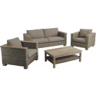 Salon en poelet gris et manguier mango