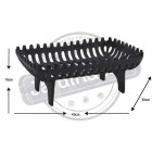 Grille de cheminée en fonte 45cm