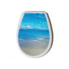 Abattant wc fantaisie design polypropylene 444 x 366 x 45 mm