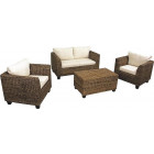 Salon acajou canapé et fauteuils