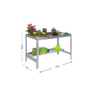 Table de préparation jardinage simon rack desk 90x60cm galvanisé