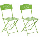 Chaise pliante diana (lot de 2)