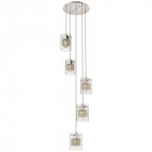 Suspension chrome ipswich 5 lumières