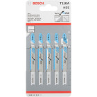 5 lames de scie-sauteuse T 121 AF BIM Speed métal - 92 x 1.2 mm - BOSCH - 2608636699