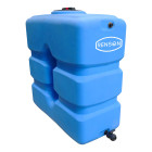 Cuve de stockage eau 1000 verticale pre équipée - Bleu