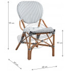 Chaise de terrasse en rotin et résine