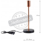 Pied de lampe métal cuivré
