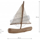 Bateau en bois flotté