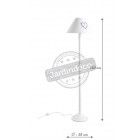 Lampadaire en bois blanc 150cm