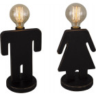 Lampes de chevet homme femme (lot de 2)
