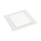 Grille persienne aluminium mousti. 15x15 cm gris, en sachet