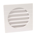 Grille extérieure pour tube pvc ø125 blanc moustiquaire