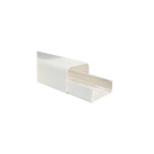 Goulotte pvc 90x65 clipsage base longueur 2,00ml - blanc