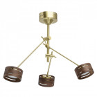 Suspension dorée megapolis 3 ampoules 60 cm Suspension dorée megapolis 3 ampoules 60 cm