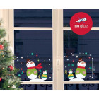 Sticker fenêtre de noël bonhommes de neige 24 x 3 x 36 cm