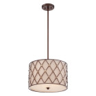 Suspension brown lattice, cuivre, 3 ampoules Suspension brown lattice, cuivre, 3 ampoules