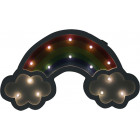 Arc en ciel lumineux en bois 35 cm