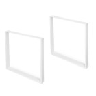 Jeu de pieds rectangulaire Square pour table 800 mm de largeur, 2 unités  - Coloris au choix