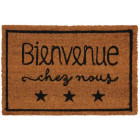 Paillasson en fibres de coco bienvenue chez nous