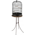 Ensemble cage rétro pour oiseaux lisette avec pieds