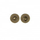 Rosaces rondes à condamnation - finition bronze - diamètre 51mm x2