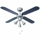 Bestron ventilateur de plafond gris argenté 102 cm 50 w dlhb42s