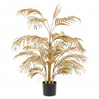 Palmier areca artificiel 105 cm doré