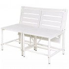 Esschert design banc de jardin blanc magique  bl064
