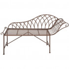 Esschert design chaise longue métal old english style mf016