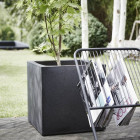 Jardinière urban smooth carré 30 x 30 x 30 cm noir kbl902