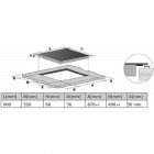 Frilec plaque de cuisson à induction 52 x 90 cm köln904-ibs