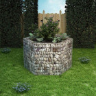Jardinière à gabion hexagonale 160 x 139 cm - Hauteur au choix