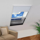 Moustiquaire plissée pour fenêtre et store aluminium 80 x 100cm