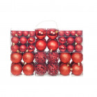 Ensemble de boules de Noël 100 pcs 6 cm Rouge