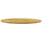 Dessus de table bois de chêne massif rond épaisseur 23 mm - Diamètre au choix