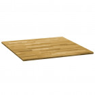 Dessus de table bois de chêne massif carré épaisseur 23 mm - Dimensions au choix