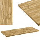 Dessus de table bois de chêne rectangulaire épaisseur 44 mm - Dimensions au choix